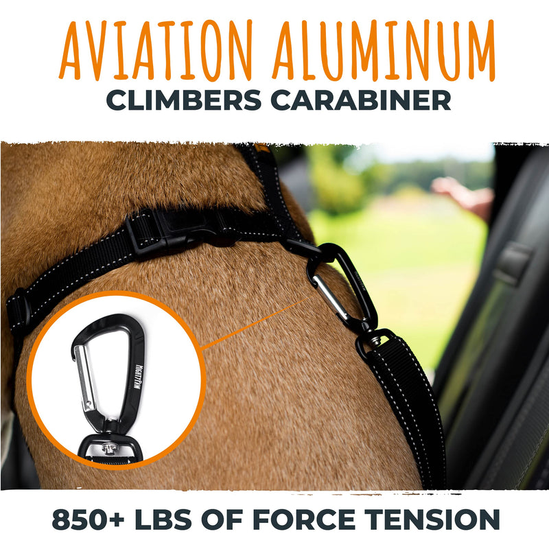 Mighty Paw Dog Car Safety Belt - Dog Seatbelt Ensures Pet Protection While Driving - Seatbelt for Dogs for Car - Dog Vehicle Accessory - Dog Car Seat Belt Attachment - Car Leash Restraint System Buckle Attachment (Most Popular) - PawsPlanet Australia