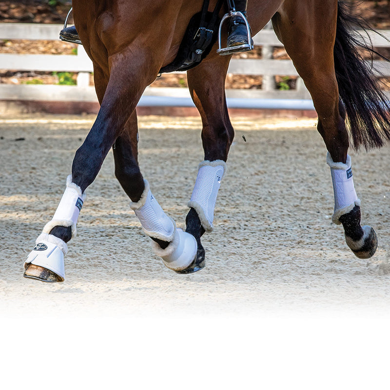 Professional's Choice Sports Medicine Products Hybrid Splint Horse Boots Fleece Horse Leg Wraps Medium White - PawsPlanet Australia