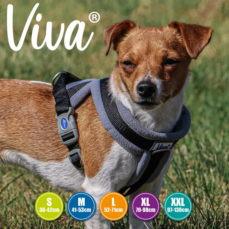 Ancol Viva Padded Harness Black XL 70-98cm - PawsPlanet Australia