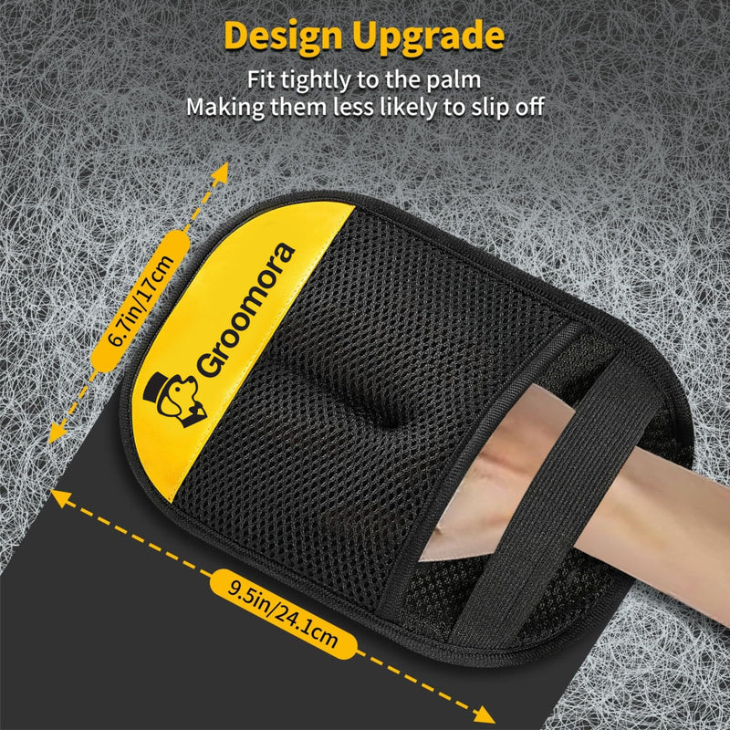 Electrostatic Pet Hair Removal Glove - Reusable for Dogs Cats, Couch Furniture Carpet Car Seat, Washable Grooming Mitt Lint Remover Tool - PawsPlanet Australia