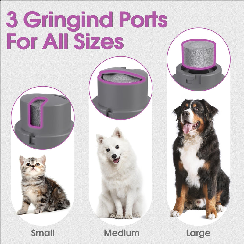 Cat Clippers Grooming Kit for Matted Hair -4 in 1 Low Noise Paw Trimmer Nail Grinder,Cordless Cat Shaver for Long Hair,Trimmer Also for Pet Hair Around Paws, Eyes, Ears, Face, Rump Purple - PawsPlanet Australia