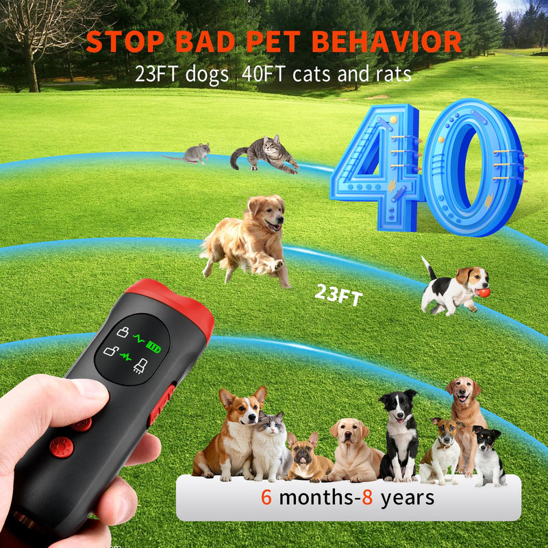 Bark Shield Pro Ultrasonic Dog Bark Deterrent Device, 500 sq ft Coverage, Indoor & Outdoor Anti Barking Control for Dogs, Stop Neighbors Dog Barking, Rechargeable & Shock-Free Training - PawsPlanet Australia