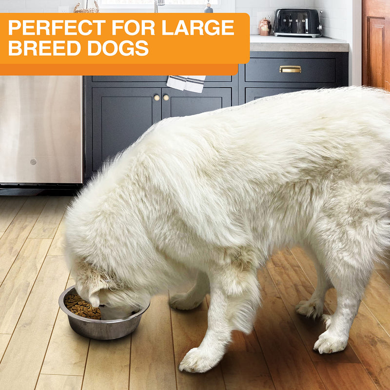 Neater Pet Brands Stainless Steel Dog and Cat Bowls - Extra Large Metal Food and Water Dish (16 Cup) 16 Cup Single Bowl - PawsPlanet Australia
