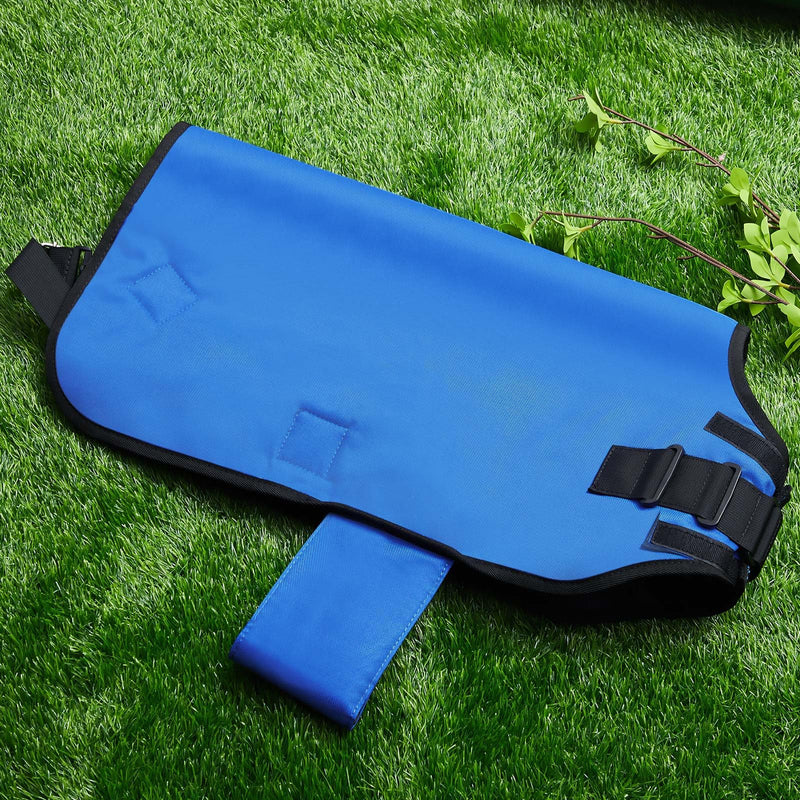 Weatherproof Goat Blanket for Winter Sheep and Calf Blanket Soft Fleece Lining Goat Coat for Show Goats, Pets & Livestock Adjustable Belly Straps for Secure Fit (Navy Blue,Size M) Navy Blue Size M