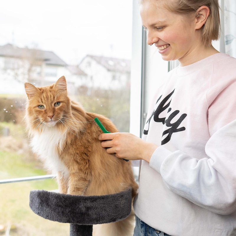 Detangling Brush, Dematting Knife, Dematting Comb for Dogs and Cats, Dog Brush/Cat Brush Also as Felt Brush for Dogs and Cats, Dematting for Knots, Tangles and Undercoat