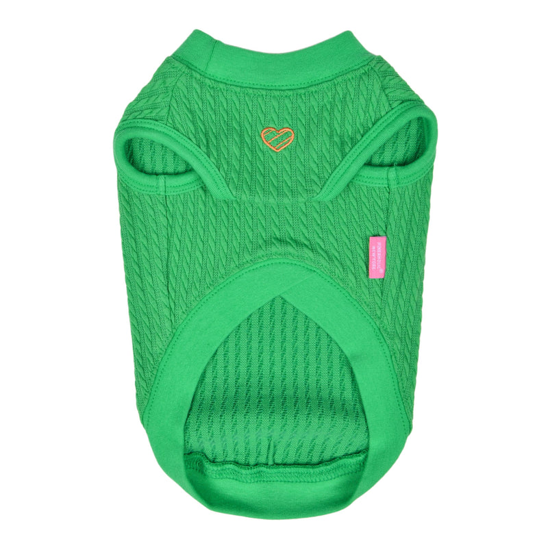 Pinkaholic New York Spring/Summer Grace Dog Shirt Trendy Fashionable Cute Dog Apparel, Green, Small GREEN_GRACE - PawsPlanet Australia