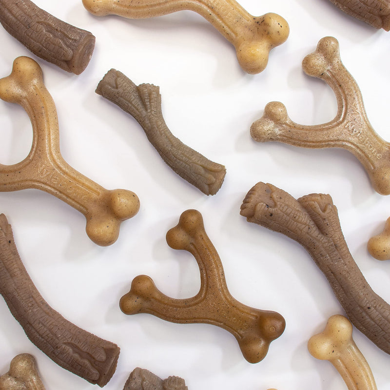 Nylabone Maximum Strength Tough Extreme Puppy Gourmet Wishbone Dog Chew Toy, Adult Teeth, Infused with Extra Peanut Butter Flavour Throughout, Small, for puppies 0-11kg - PawsPlanet Australia