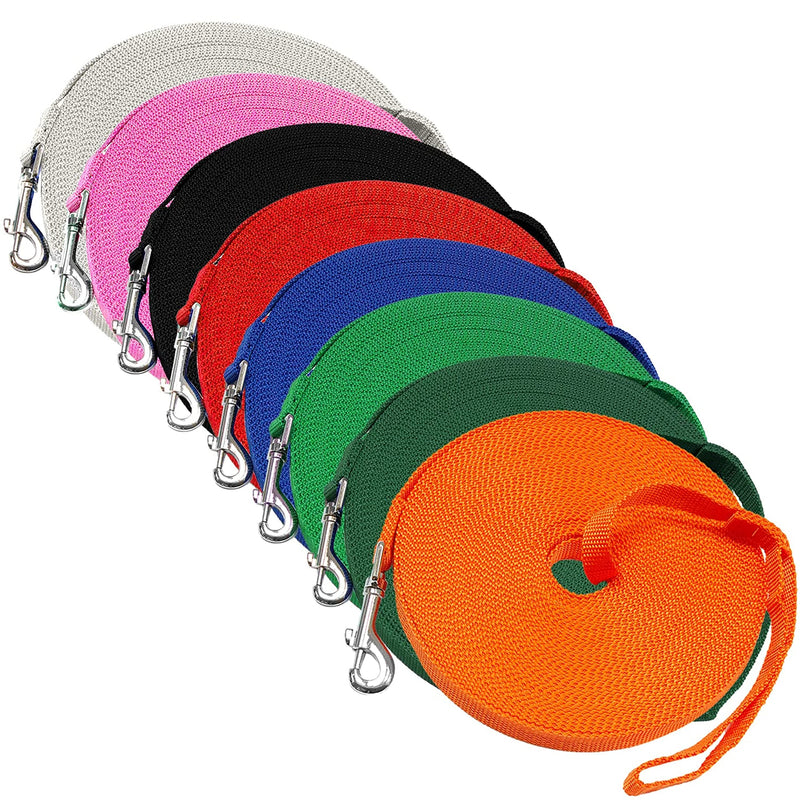 Downtown Pet Supply - Long Dog Leash - 150 ft Orange Nylon Dog Training Leash for Recall & Obedience 150 Foot - PawsPlanet Australia