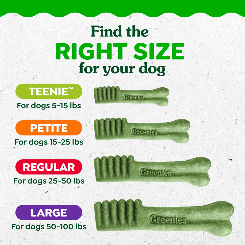 Greenies Veterinarian-Recommended Adult Natural Dental Dog Treats Regular Size, Weight Management Dog Dental Chews, 27 oz. Pack, 27 Count 27 Count (Pack of 1)