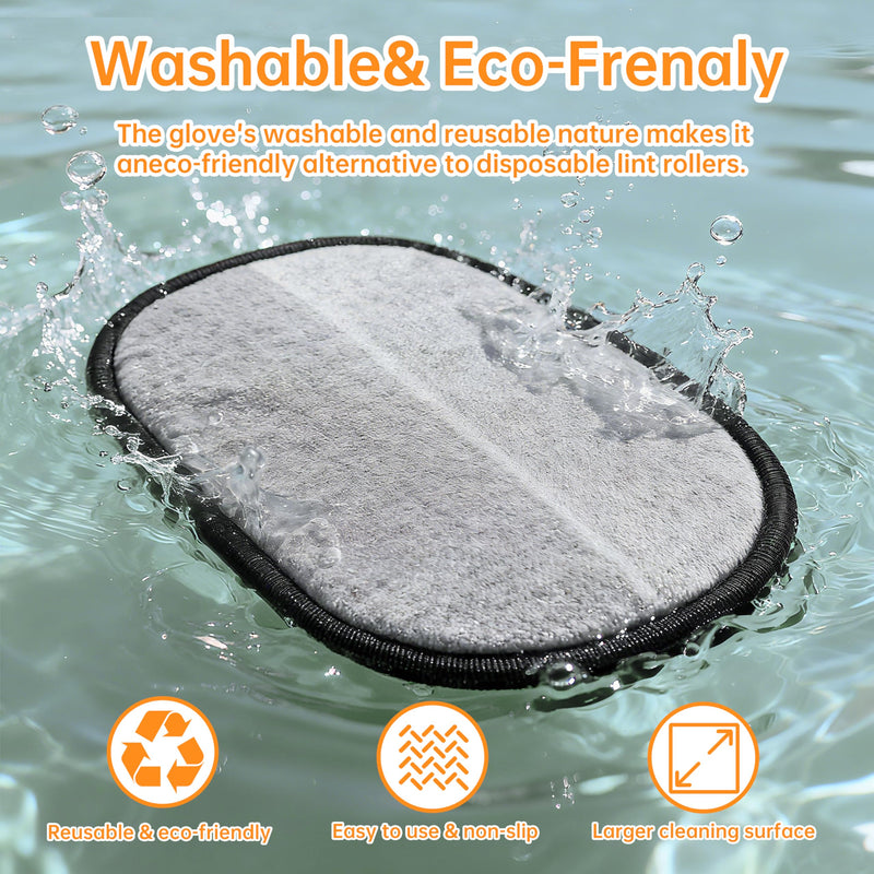 Pet Hair Removal Glove?2026 Newly Upgraded Reusable Magic Brush Pet Hair Remover Glove for Cats & Dogs?Pet Hair Remover Tool for Couch,Curtain, Clothing, Carpet, Car Seat (1Pcs) Black Yellow-1Pcs