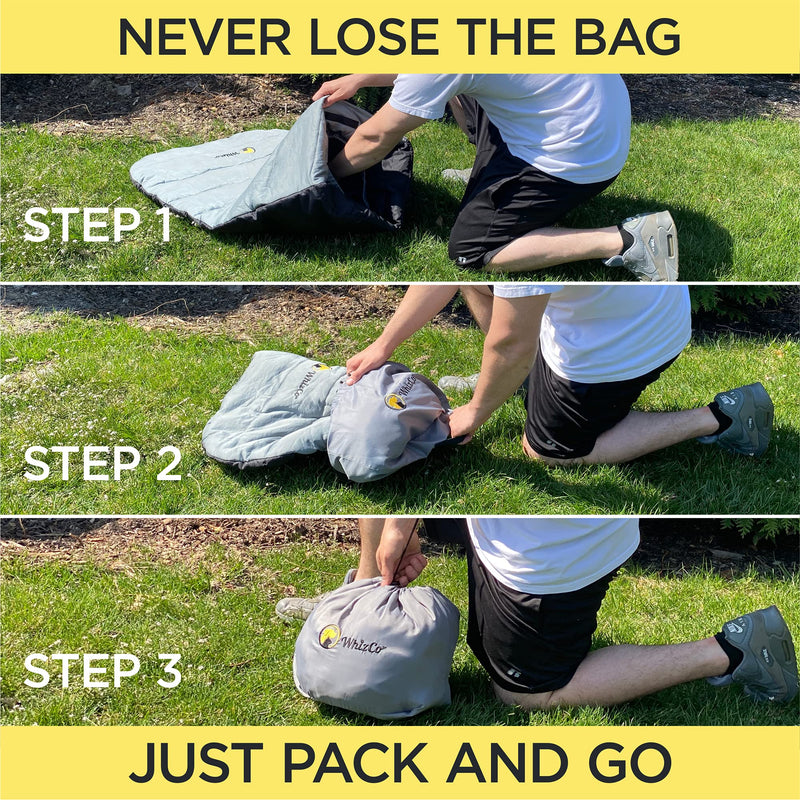 Travel Pet Bed with Built in Bag, All One Piece, Portable, Packable, Washable | for Outdoors, Camping, Hiking, Doggy Daycare for Dog and Cat - PawsPlanet Australia