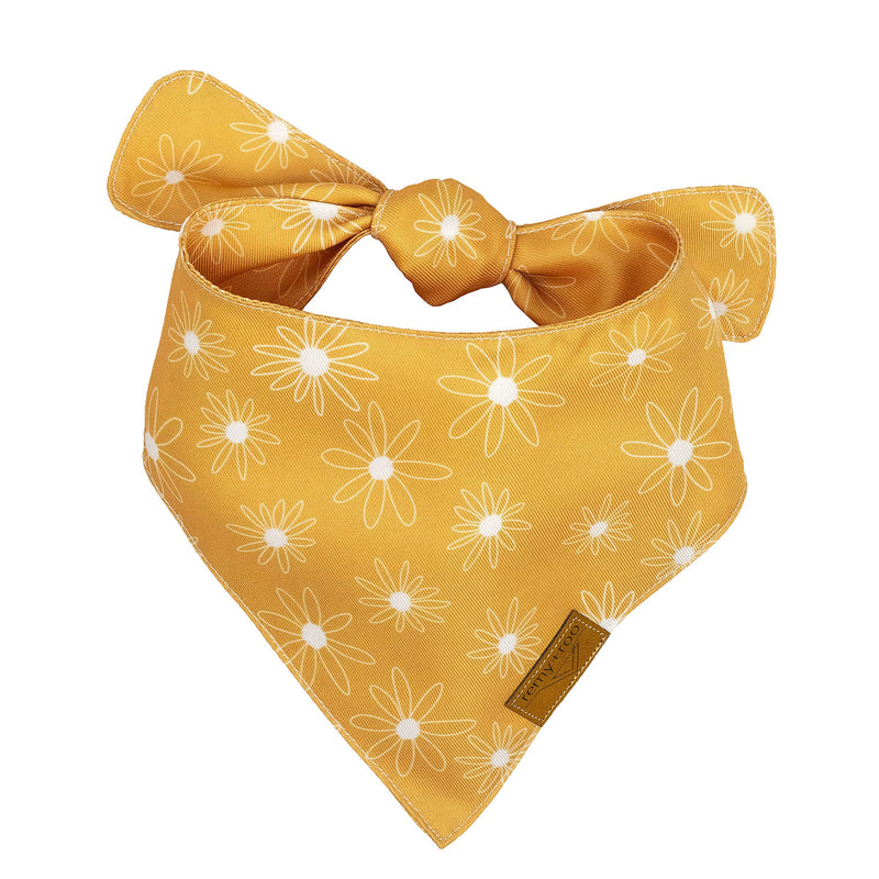 Remy+Roo Large Spring Dog Bandanas - 4 Pack Katherine Set | Premium Durable Adjustable Polyester Fabric Dog Scarfs | Patented Shape Girl Dog Bandana, Trendy Pattrens, Floral Dog Bandana - PawsPlanet Australia