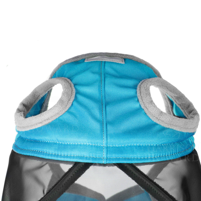 Harrison Howard CareMaster Pro Luminous Fly Mask Large Eye Space Standard Voodoo Blue Full Size Full (Large) - PawsPlanet Australia