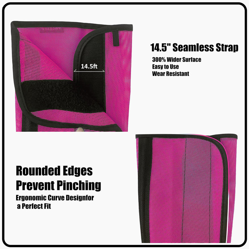 Mesh Horse Fly Boots Set of 4, Loose Fitting Shoofly Leggings for Horses with Breathable & Adjustable, Fly Leg Wraps for Horses Stop Annoying Stomping, Stay-on Comfortable Shoo Fly Boots (Pink) Pink - PawsPlanet Australia