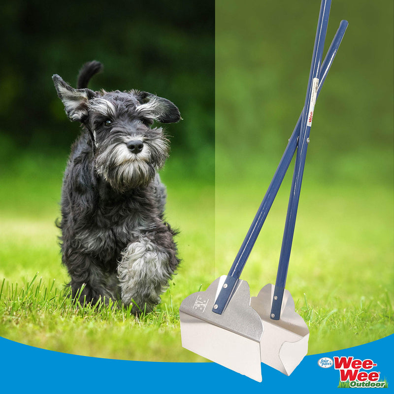Four Paws Wee-Wee Pooper Scoopers for Dogs l Outdoor Rake l Spade & Pan l Pooper Scooper Set Spade Scooper 5.25" x 7" x 33.5" - PawsPlanet Australia
