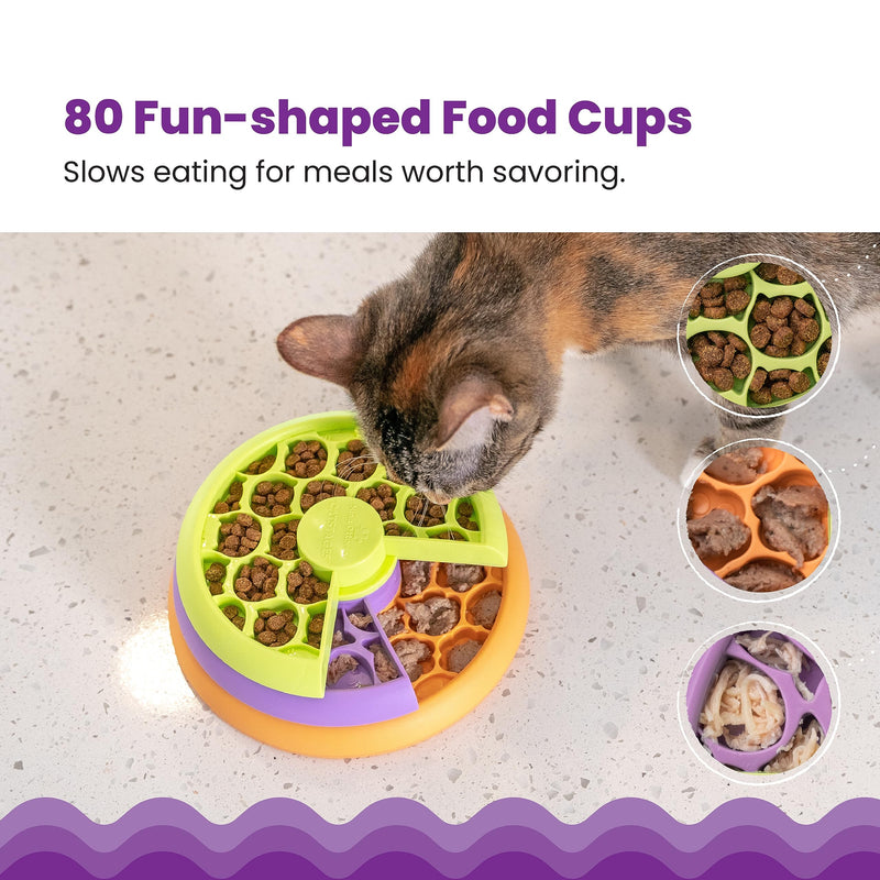 Catstages Kitty Lickin' Layers Multilayered Cat Fun Feeder Cat Treat Puzzle - PawsPlanet Australia