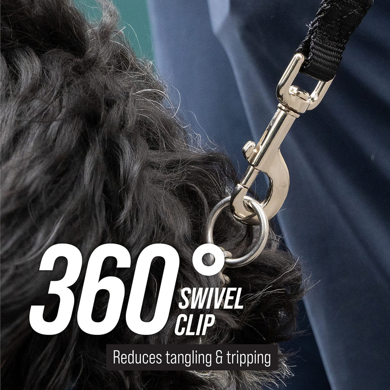 Leash Boss Free Range - Long Dog Leash for Large Dogs - 1 Inch Heavy Duty Nylon Training Lead with Padded Handle - High Visibility Orange - Extra Long Dog Leash (30 Ft) 30 Foot COMFORT - ORANGE - PawsPlanet Australia