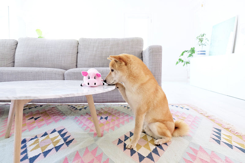 Outward Hound Fattiez Pig Plush Squeaky Dog Toy, Small - PawsPlanet Australia