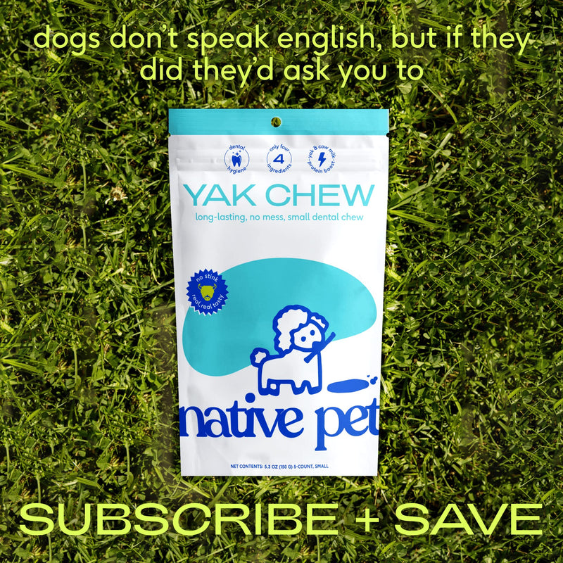 Native Pet Yak Chews (5 Small Chews) - PawsPlanet Australia