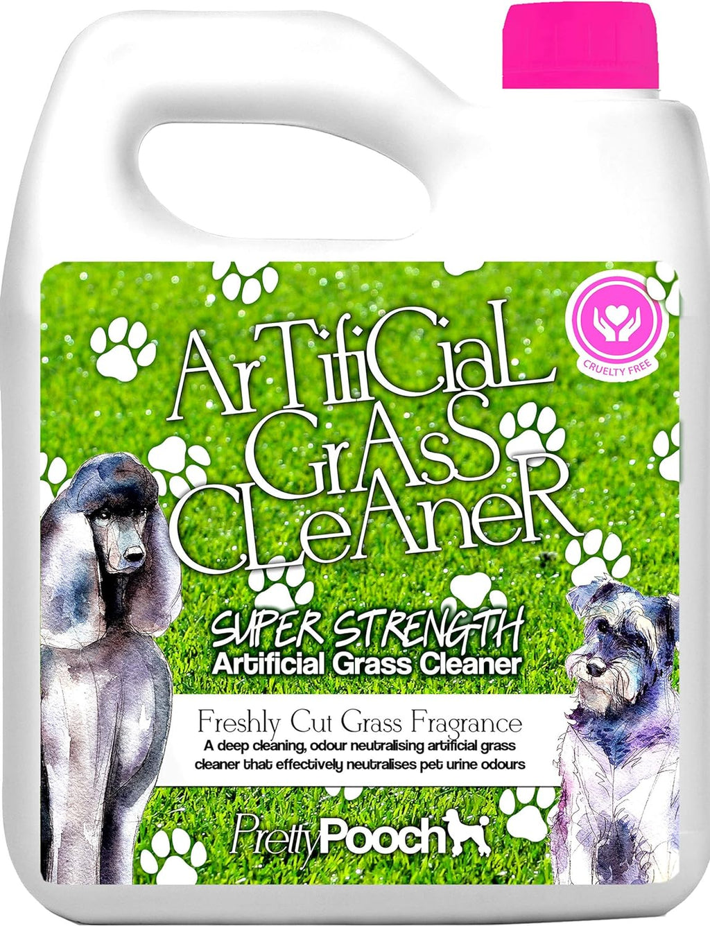 Artificial Grass Cleaner For Dogs & Pet Friendly 3 In 1 | Super Concentrate Makes 10 Litres! | Disinfectant, Deodoriser, Urine Remover | Kills Moss & Algae | No Need To Rinse! - PawsPlanet Australia