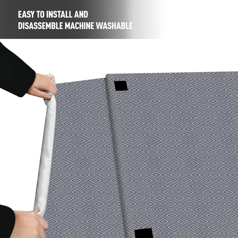 Dog Crate Cover for Wire Cages 24 Inch Indoor Breathable Polyester Pet Kennel Cover Machine Wash & Dry Double Door Small (Cover Only) 24 Inch crate cover(24"x18"x19") - PawsPlanet Australia