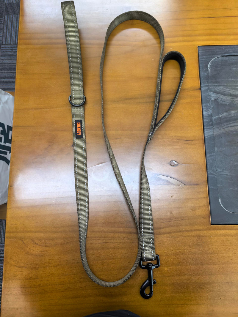 Dog Leash, Heavy Duty Dog Leash, Leashes for Large Breed Dogs, Double Handle Dog Leash, Reflective Training Lead, Perfect for Medium to Large Dogs(6FTDeep Green) 72 InchFT Deep Green - PawsPlanet Australia