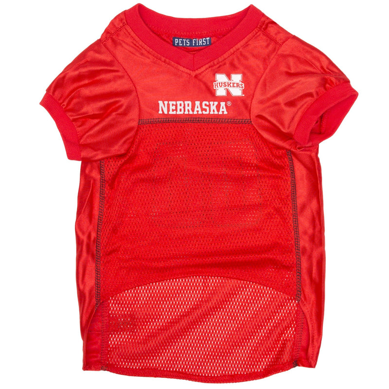 Pets First NCAA College Nebraska Huskers Mesh Jersey for Dogs & Cats, X-Small. Licensed Big Dog Jersey with Your Favorite Football/Basketball College Team (Pack of 2) X-Small (Pack of 2) Nebraska Cornhuskers - PawsPlanet Australia