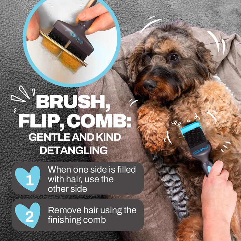 Doodle Brush Slicker Dog Brush, Dog Brush For Cockapoo, Goldendoodle Poodle Dog Brush, Dog Detangler Brush Slicker Brush for Dogs Slicker Brush Dog Slicker Brush For Long Haired Dogs - Single Head - PawsPlanet Australia