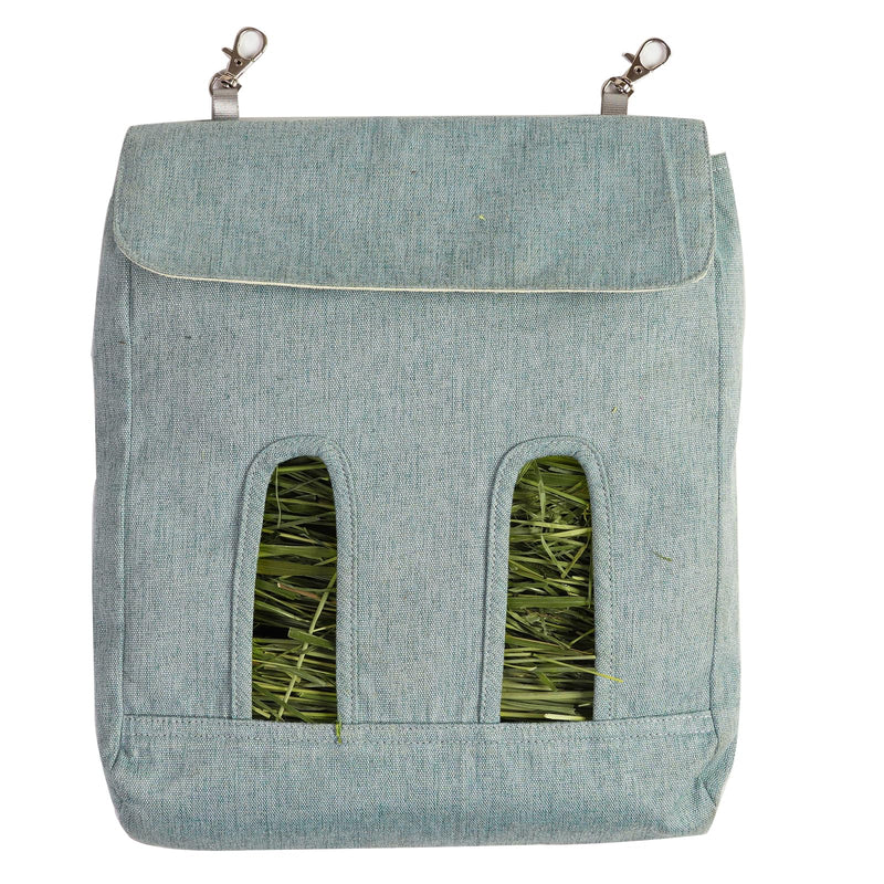 Rabbit Hay Feeder Bag, Guinea Pig Hay Feeder Storage,Sack Hay Bag Feeding Storage for Chinchilla Hamsters Rabbit Guinea Pig Small Animals (L, Blue) - PawsPlanet Australia