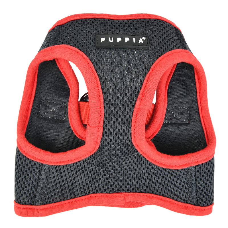Puppia Soft Vest Dog Harness II Mesh Step-in All Season No Pull No Choke Walking Training for Small & Medium Dog - Grey - L Large