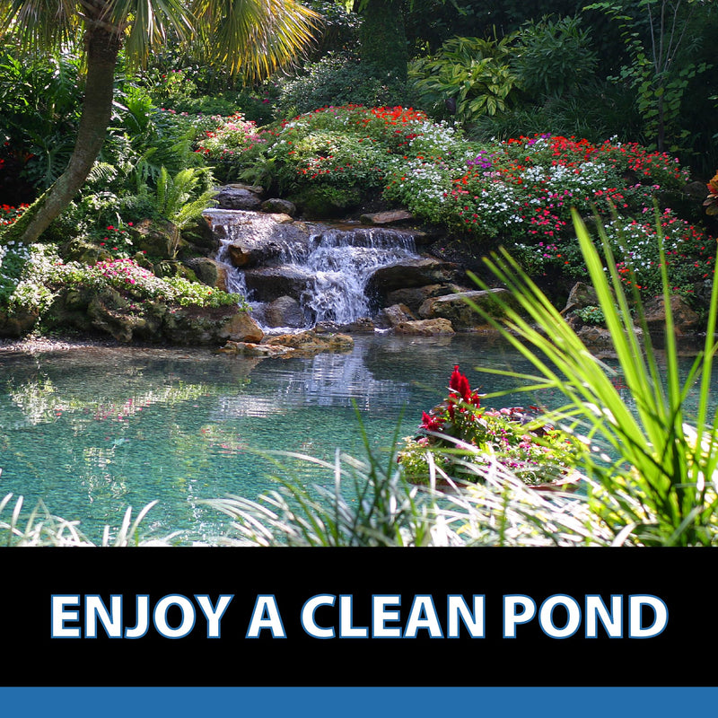 CrystalClear MuckOff, Natural Pond Muck Treatment, Water Garden, Fountain & Bird Bath Sludge Remover, Living Beneficial Bacteria Clarifier with Enzyme, Fish, Aquatic Animal, & Pet Safe, 24 Tablets
