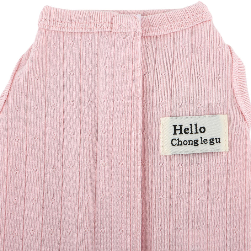Zunea Cat Recovery Suit after Surgery, Soft, Breathable Kitten/Puppy E-Collar Alternative for Abdominal Wounds or Skin Diseases, Postoperative Protective Suit for Small Dogs, Pink, M