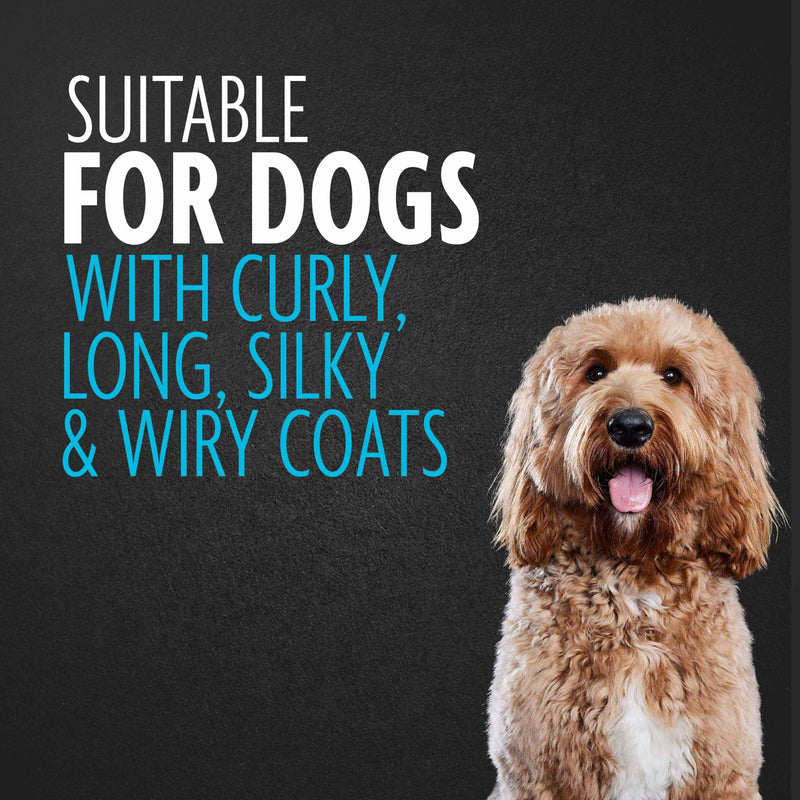 FURminator 2-in-1 Doodle Grooming Tool for Dogs, 1 Count, Dematting Tool with Comb for Mats, Tangles & Maintenance on Curly, Long, Silky & Wiry Coats - PawsPlanet Australia