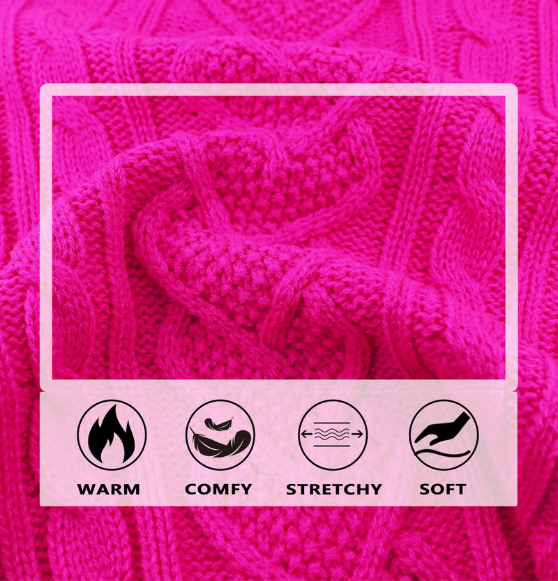 Small Dog Sweater Knitted Dog Sweaters for Small Dogs Girl Winter Puppy Clothes Turtleneck Dog Sweater Cute Dog Clothes Outfit for Chihuahua Classic Solid Dog Knitwear Pet Cat Sweater (Rose, Small) Rose - PawsPlanet Australia