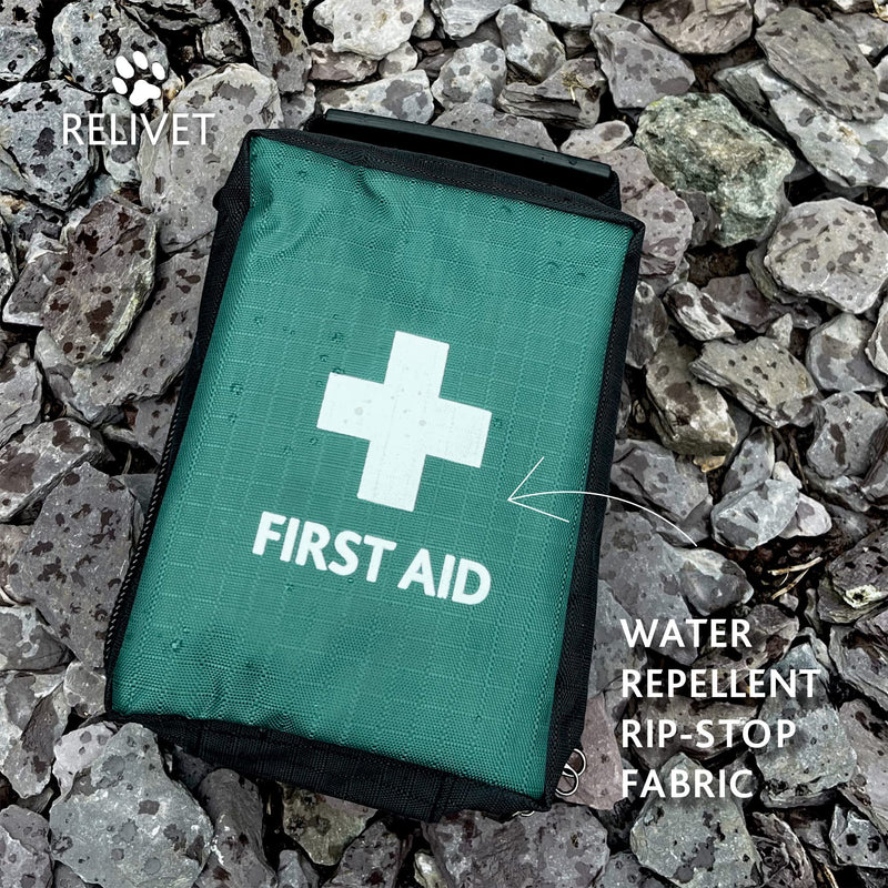 Reliance Medical Pet First Aid Kit - Essential Care for Dogs and Cats, Ideal for Travel, Camping, Home Use, Includes Saline, Bandages, Durable Rip-Stop Fabric Bag, 1 Kit - PawsPlanet Australia