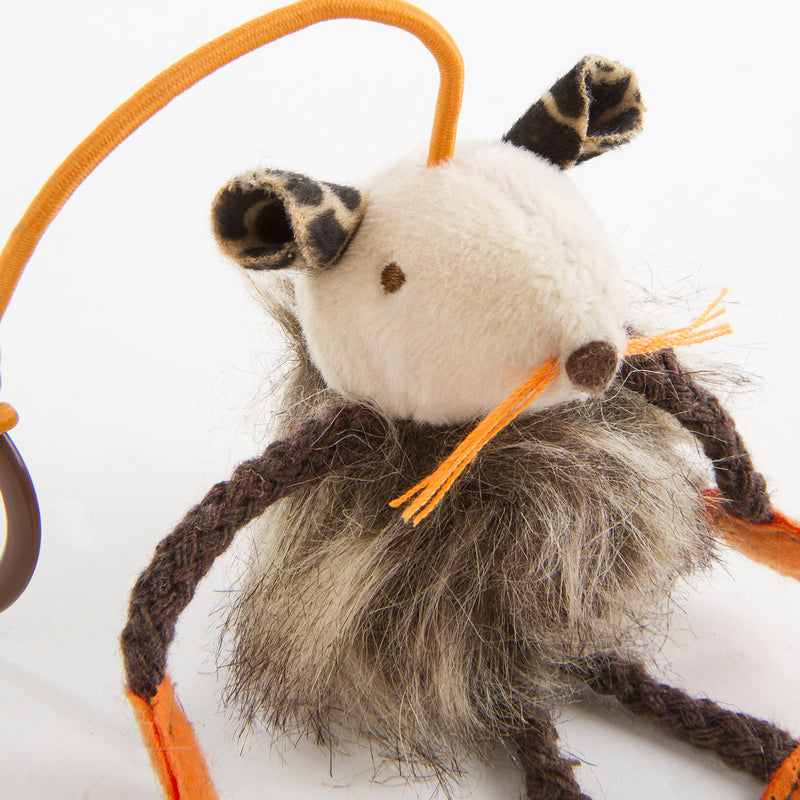 SmartyKat Bouncy Mouse Bungee Dangler Plush Cat Toy - Randomly Selected Color, One Size - PawsPlanet Australia
