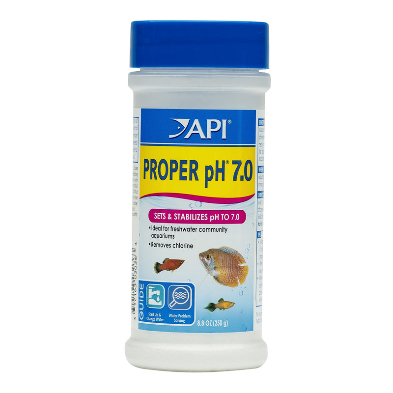 API Proper pH 7.0 Freshwater Aquarium Water pH Stabilizer and API Stress Zyme Aquarium Cleaning Solution Bundle