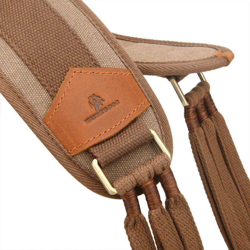 WAYNE'S DOG Canvas Duck Game Carrier - 12 Drops, Slip Noose - Bird Tote, Waterfowl & Goose Hanger, Duck Carrier Lanyard (Brown) Brown - PawsPlanet Australia