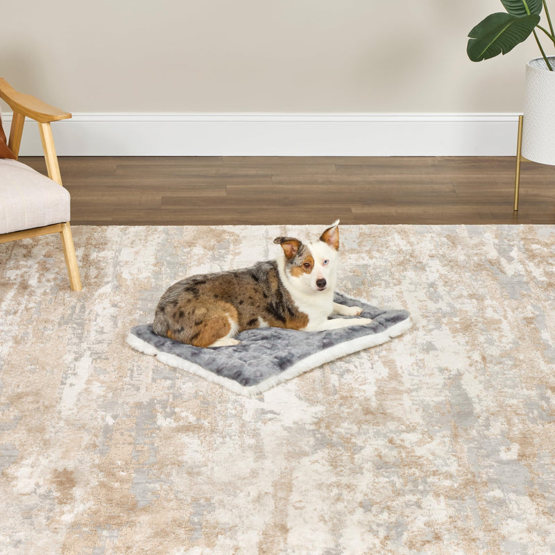 MidWest Homes for Pets Reversible Pet Bed; Machine Washable; Great for Medium Dog Breeds; Spotted Gray; 30"; 40230-FVGYS 30-Inch - PawsPlanet Australia