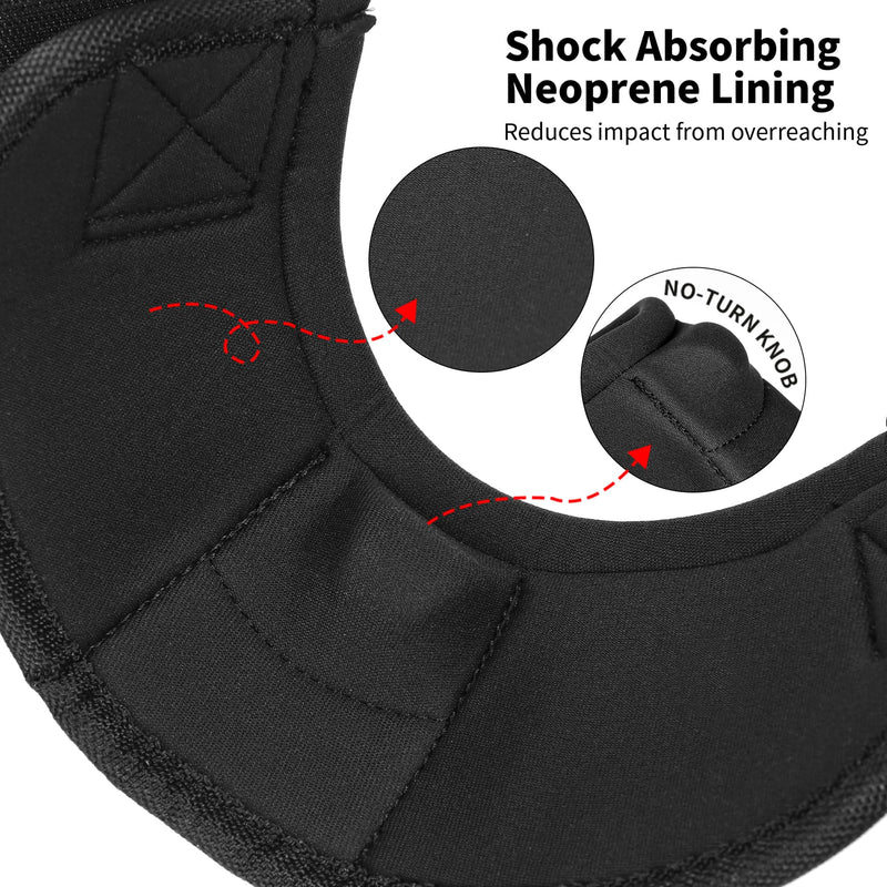 No Turn Bell Boots for Horses Ballistic Hoof Overreach Bell Boot Durable Shock Absorbing Hoof Protection (Black, Medium) Black