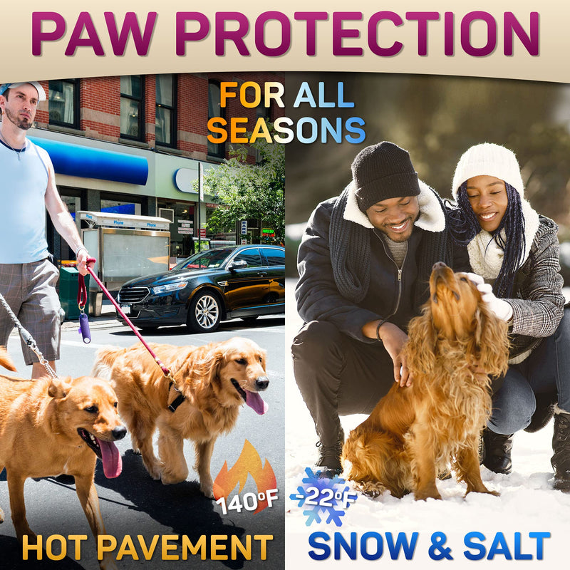 Dog Paw Balm for Dry Cracked Paws – Lick-Safe Moisturizer and Organic Paw Wax with Aloe & Vitamin E – Hot Pavement and Winter Snow Protection – Nose Safe – for All Breeds 2 OZ - PawsPlanet Australia