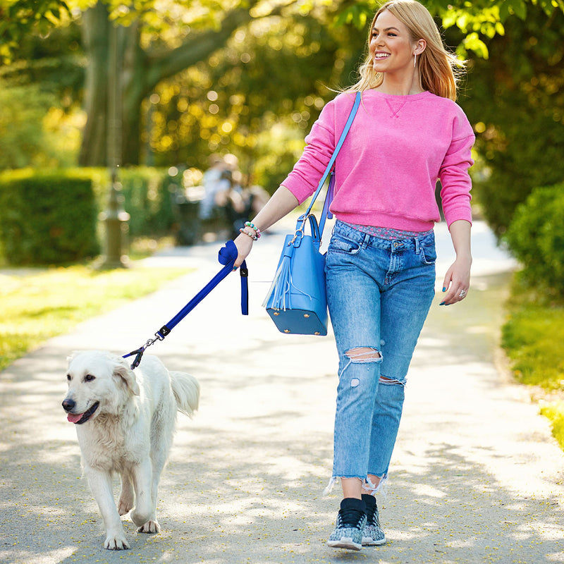 Kruz Premier 5ft Dog Mesh Leash - KZA1160-14S - Lightweight, Breathable, Comfort Puffy Mesh Leash - Secure Dual-Layered Tangle-Free Mesh Lead for Dog Walking, Running, Training - Red - 3/4" x 5 FT Medium: 3/4" x 5 FT - PawsPlanet Australia