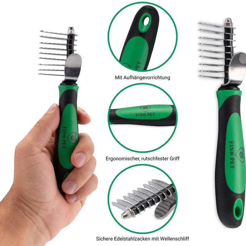 Detangling Set of 5 with Various Dog Brushes/Cat Brushes, XL Lint Roller, Tick Tongs, Detangler, Long Hair Short Hair Undercoat Brushes, Pet Hair Remover, Automatic Tick Removal 5er Entfilzungs-Set Hund & Katze - PawsPlanet Australia