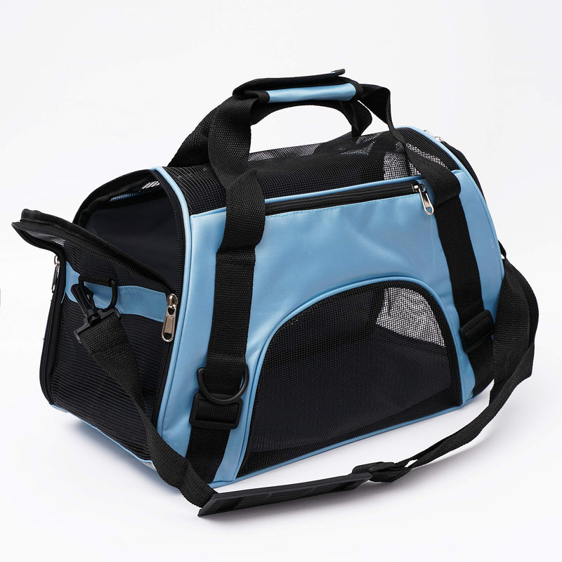 Pet Carrier Soft-Sided Carriers for Cat Carriers Dog Carrier for Small Medium Cats Dogs Puppies Pet Carrier Airline Approved Cat Dog Pet Travel Carrier (Small, Blue) Small-Blue