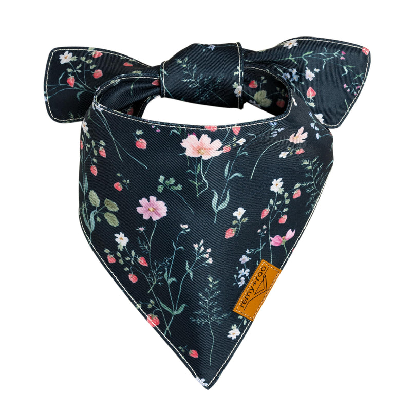 Remy+Roo Summer Dog Bandanas - 4 Pack Meadow Set | Premium Durable Adjustable Polyester Fabric | Patented Girl Dog Bandana Small - PawsPlanet Australia