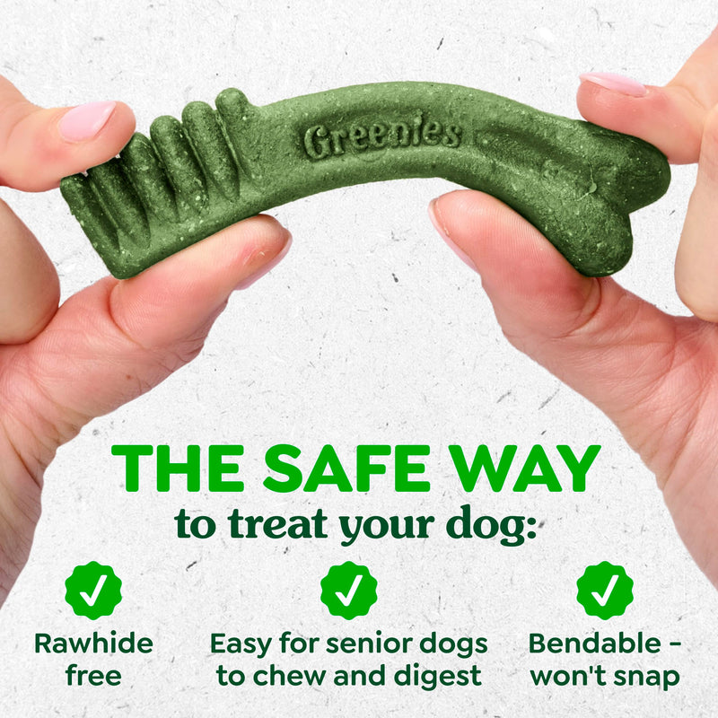 Greenies Dental Treats for Dogs, Veterinarian-Recommended Aging Care Adult Natural Dental Dog Treats, Teenie Size, 27 oz. Pack, 96 Count 96 Count (Pack of 1)