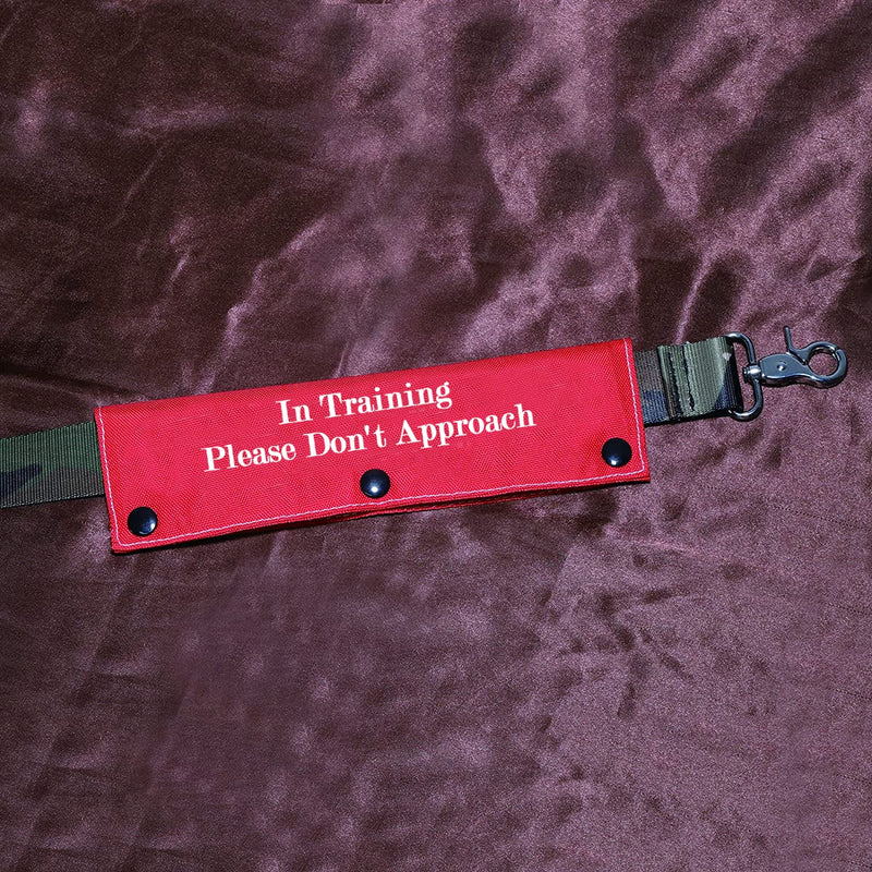 Funny Dog Leash Sleeve in Training Please Don't Approach Dog Leash Wrap Wrap Alert Hanging ID Patch Tag Don't Approach-Sleeve - PawsPlanet Australia