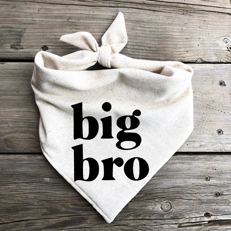 Big Bro Dog Bandana Pregnancy Announcement Baby Announcement to Grandparents (Large) Large - PawsPlanet Australia