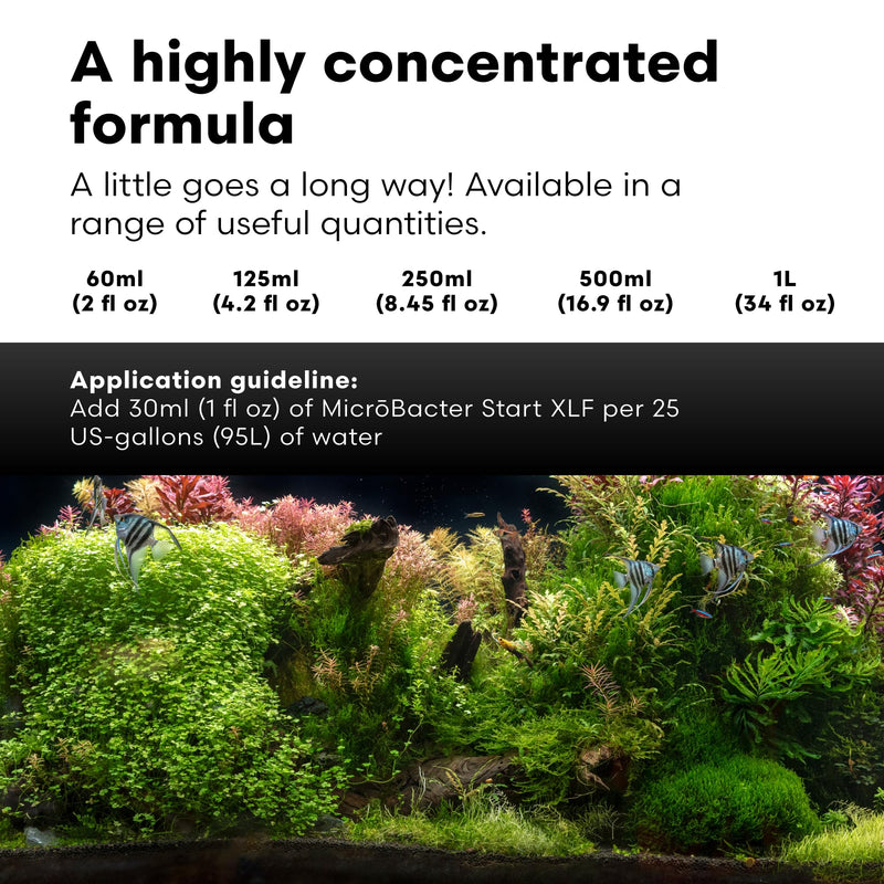 Brightwell Aquatics MicroBacter Start XLF - Concentrated Freshwater Nitrifying Bacteria - Quick Start Fish Tank Starter, Lift Microbe Levels & Water Filtering - Aquarium Water Treatments, 16.9 fl oz 500-ml - PawsPlanet Australia