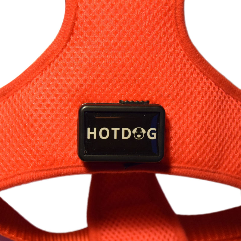 HOTDOG USB Rechargeable LED Dog Harness. Soft Mesh Harness No Pull Lighted Safety Harness. Increased Visibility & Safety Over LED Dog Collar. (Red, Large) - PawsPlanet Australia